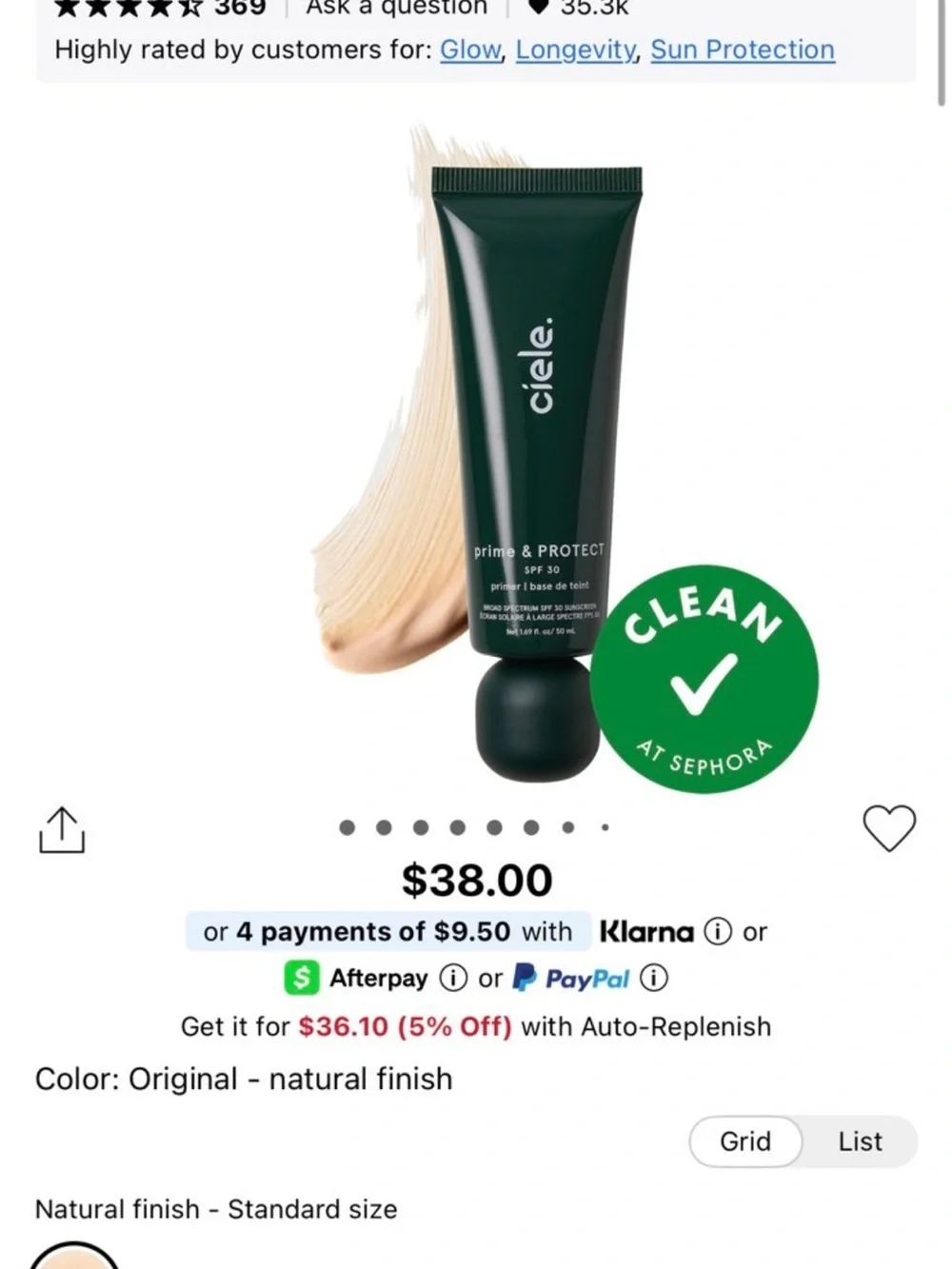 Ciele SPF 30 Primer & Dual-Ended Blush Brush Set